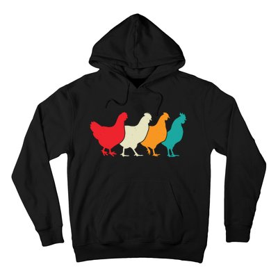 Chicken Lovers Retro Vintage Chicken Hoodie