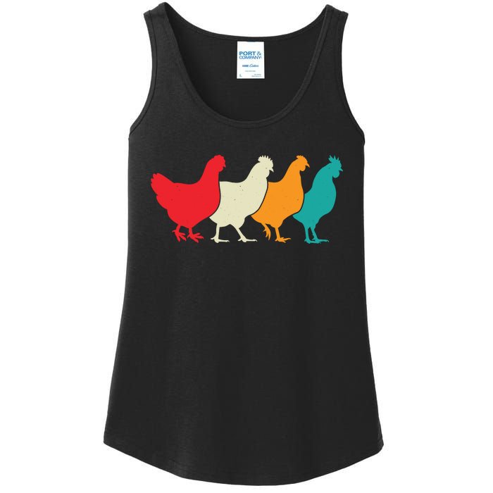 Chicken Lovers Retro Vintage Chicken Ladies Essential Tank