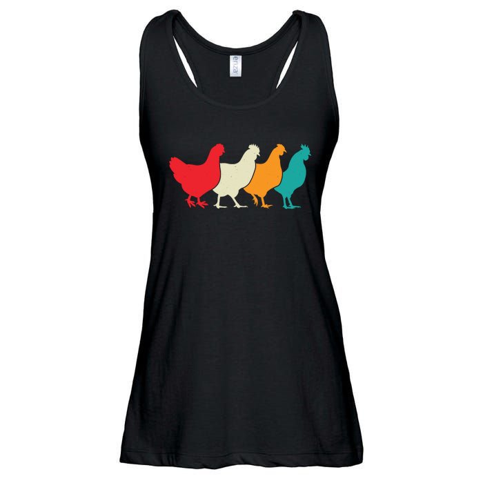 Chicken Lovers Retro Vintage Chicken Ladies Essential Flowy Tank