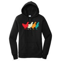 Chicken Lovers Retro Vintage Chicken Women's Pullover Hoodie