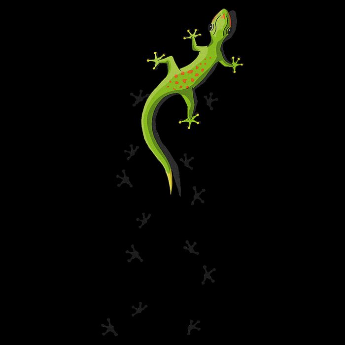 Cute Lizard Reptile With Tracks Climbing Gecko Flat Bill Trucker Hat