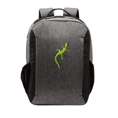 Cute Lizard Reptile With Tracks Climbing Gecko Vector Backpack