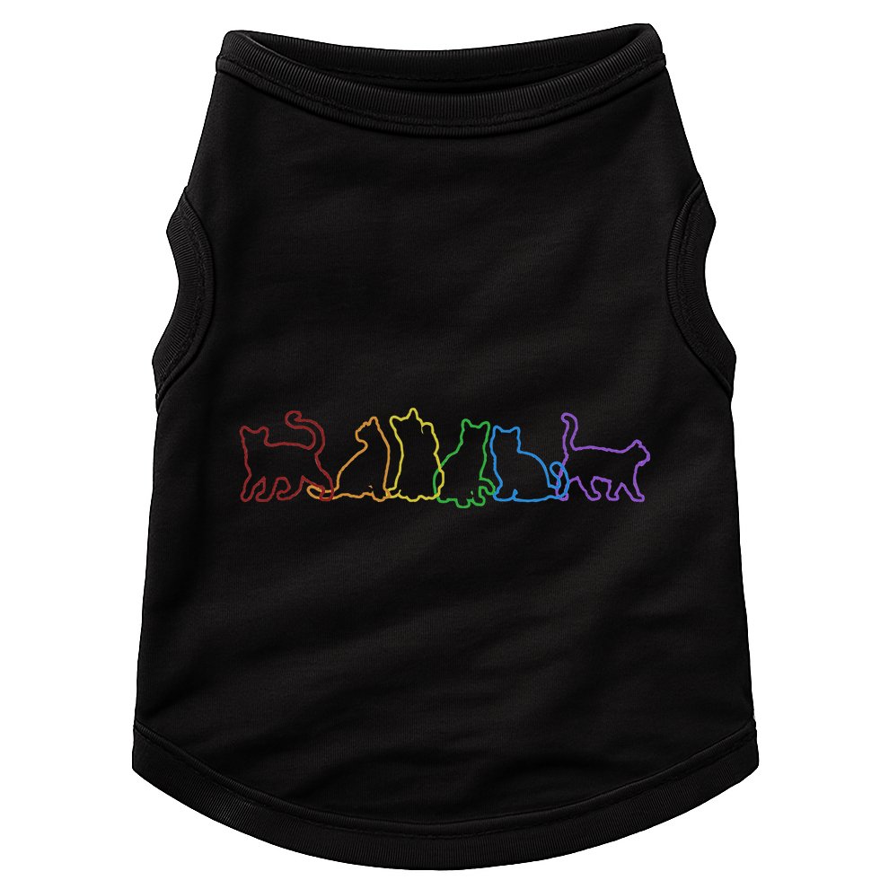 Cat LGBT Rainbow Cat Daddy Cat Mom Cat Lovers Funny Cat Doggie Tank