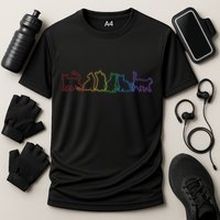 Cat LGBT Rainbow Cat Daddy Cat Mom Cat Lovers Funny Cat Cooling Performance Crew T-Shirt