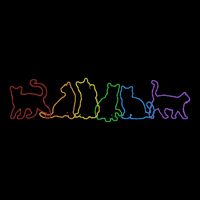Cat LGBT Rainbow Cat Daddy Cat Mom Cat Lovers Funny Cat Cooling Performance Crew T-Shirt