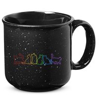 Cat LGBT Rainbow Cat Daddy Cat Mom Cat Lovers Funny Cat 15oz Campfire Ceramic Mug
