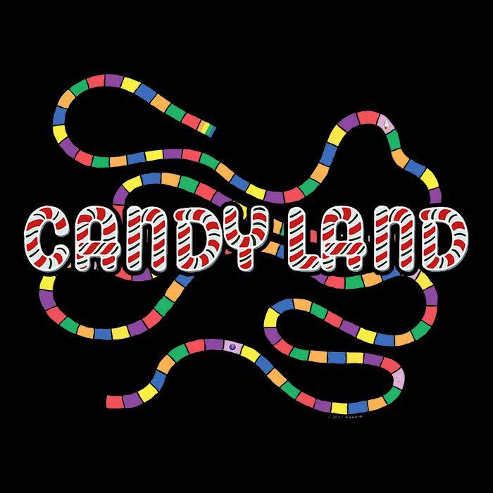 Candy Land Rainbow Trail Cooling Performance Long Sleeve Crew