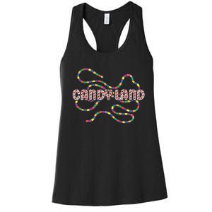 Candy Land Rainbow Trail Women's Racerback Tank