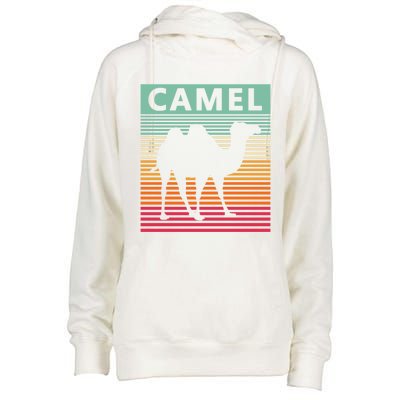 Camel Lover Retro Vintage Camel Gift Womens Funnel Neck Pullover Hood