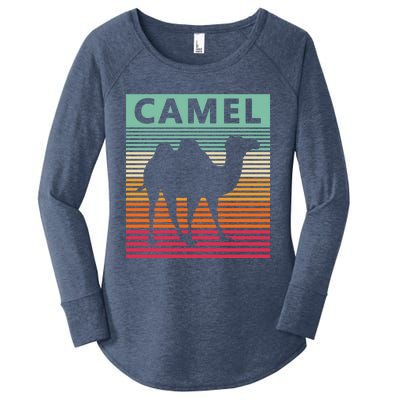 Camel Lover Retro Vintage Camel Gift Women's Perfect Tri Tunic Long Sleeve Shirt