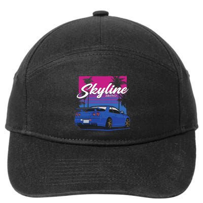 Classic Legendary R34 Jdm 7-Panel Snapback Hat