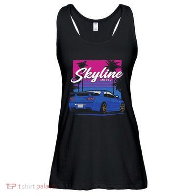 Classic Legendary R34 Jdm Ladies Essential Flowy Tank