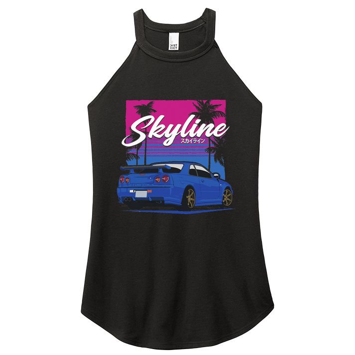 Classic Legendary R34 Jdm Women's Perfect Tri Rocker Tank