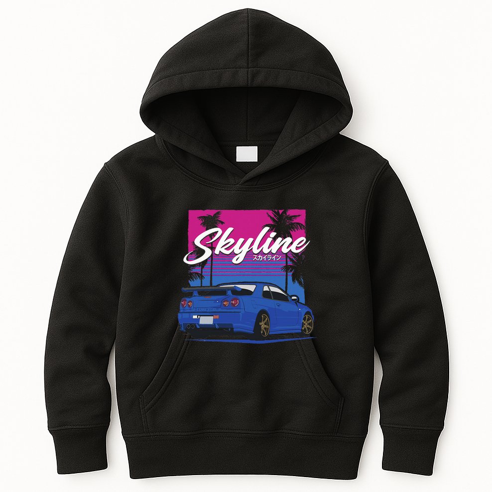 Classic Legendary R34 Jdm Kids Hoodie