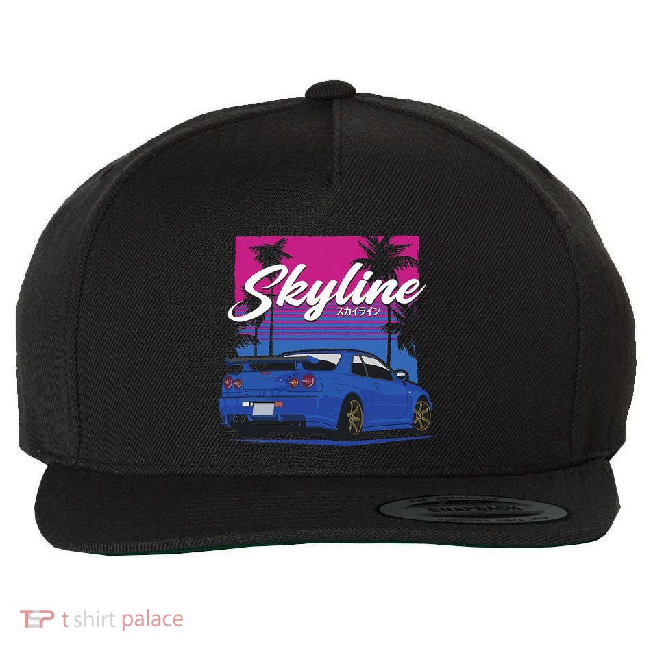 Classic Legendary R34 Jdm Wool Snapback Cap