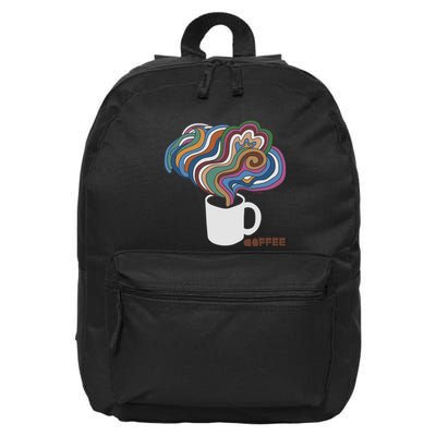 Coffee Lovers Retro B.O.B D.Y.L.A.N Inspired 16 in Basic Backpack