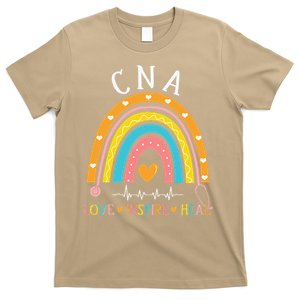 CNA Life Rainbow Love Inspire Heal Nursing Nurses Week T-Shirt