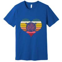 Crochet Lovers Retro Sunset Hook Crocheter Crocheting Gift Premium T-Shirt