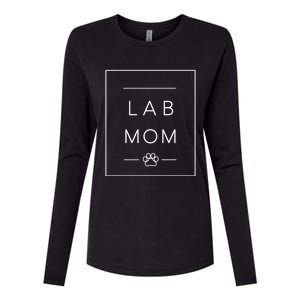 Cute Labrador Retriever Dog Mom Crewneck Lab Retriever Mom Meaningful Gift Womens Cotton Relaxed Long Sleeve T-Shirt