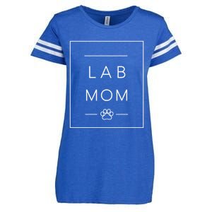 Cute Labrador Retriever Dog Mom Crewneck Lab Retriever Mom Meaningful Gift Enza Ladies Jersey Football T-Shirt