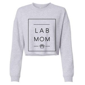 Cute Labrador Retriever Dog Mom Crewneck Lab Retriever Mom Meaningful Gift Cropped Pullover Crew