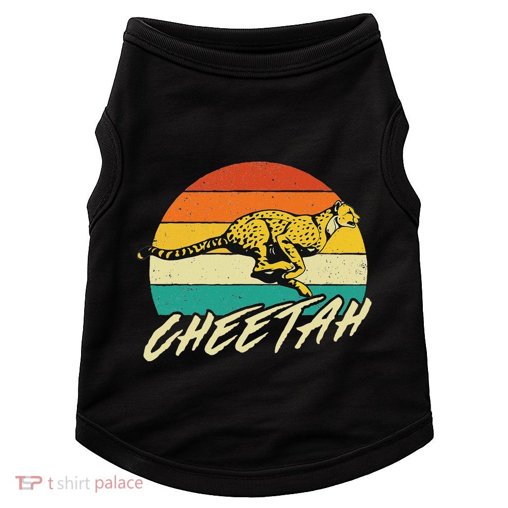 Cheetah Lover Retro Vintage Safari Zoo Animal Lover Doggie Tank