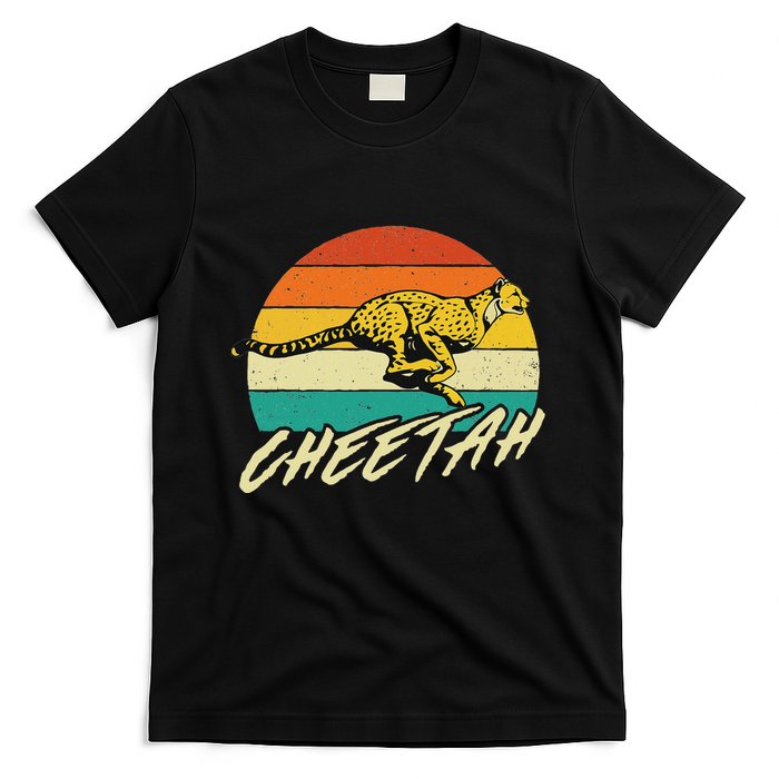 Cheetah Lover Retro Vintage Safari Zoo Animal Lover T-Shirt