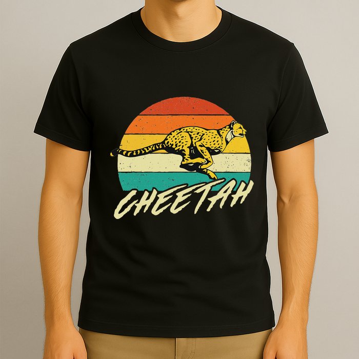 Cheetah Lover Retro Vintage Safari Zoo Animal Lover T-Shirt