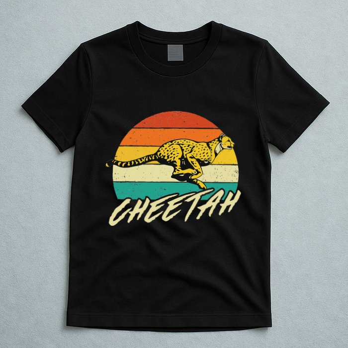 Cheetah Lover Retro Vintage Safari Zoo Animal Lover T-Shirt