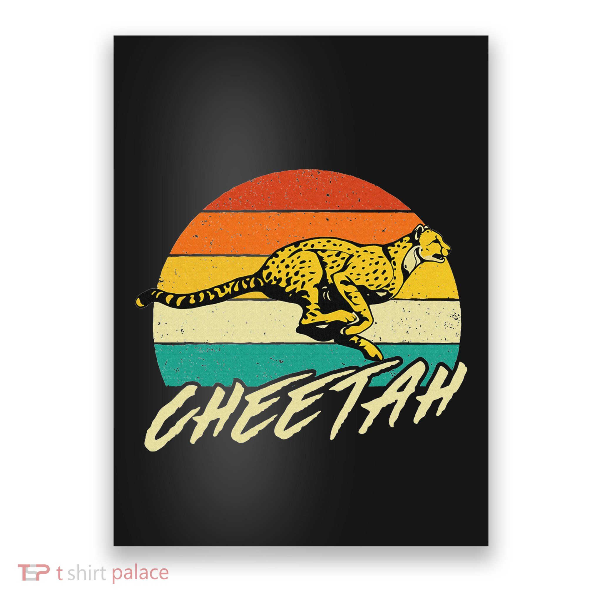 Cheetah Lover Retro Vintage Safari Zoo Animal Lover Poster
