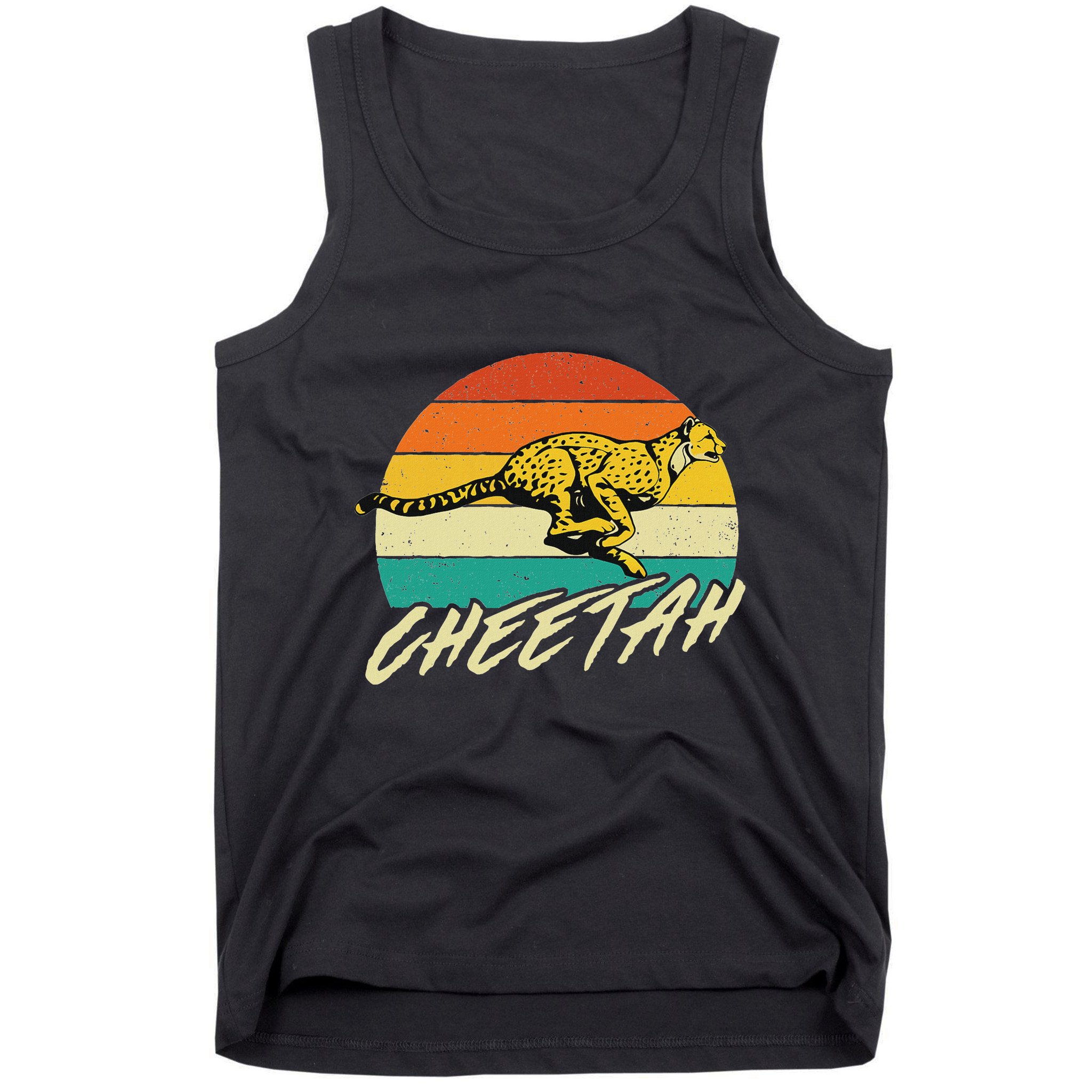 Cheetah Lover Retro Vintage Safari Zoo Animal Lover Tank Top