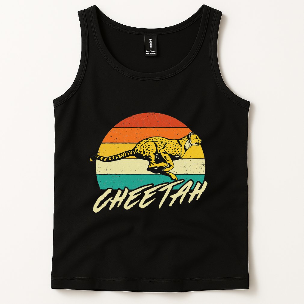 Cheetah Lover Retro Vintage Safari Zoo Animal Lover Tank Top