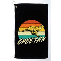 Cheetah Lover Retro Vintage Safari Zoo Animal Lover Golf Towel