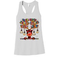 Christmas Librarian Reindeer Matching Family Book Lover Xmas Women's Racerback Tank