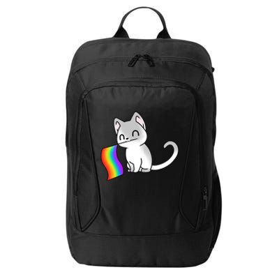 Cat Lgbt Rainbow Flag Pride Month City Backpack