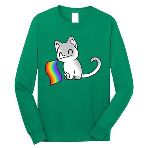 Cat Lgbt Rainbow Flag Pride Month Long Sleeve Shirt