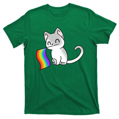 Cat Lgbt Rainbow Flag Pride Month T-Shirt