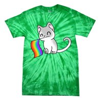 Cat Lgbt Rainbow Flag Pride Month Tie-Dye T-Shirt