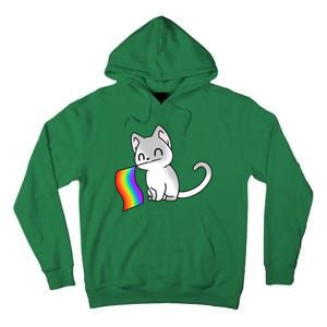 Cat Lgbt Rainbow Flag Pride Month Tall Hoodie