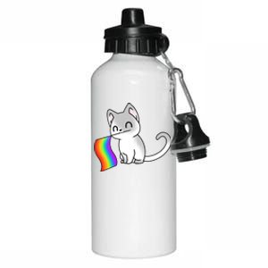 Cat Lgbt Rainbow Flag Pride Month Aluminum Water Bottle