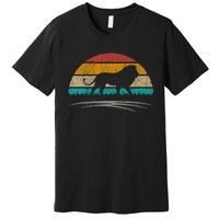 Cute Lion Retro Vintage Lover Lion Premium T-Shirt