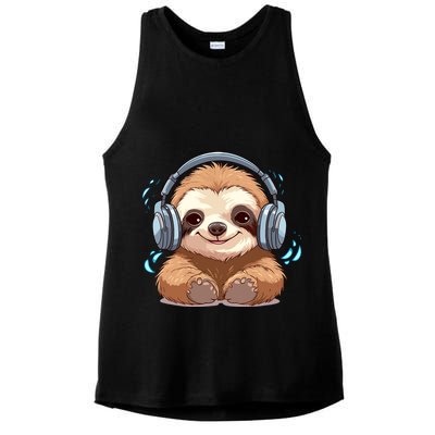 Cute Little Sloth Lover Lazy Sloth Lovers For Ladies PosiCharge Tri-Blend Wicking Tank