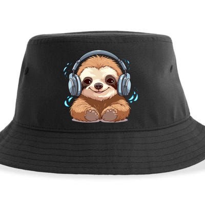 Cute Little Sloth Lover Lazy Sloth Lovers For Sustainable Bucket Hat