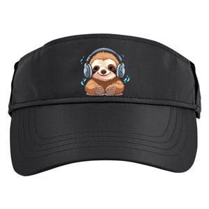 Cute Little Sloth Lover Lazy Sloth Lovers For Adult Drive Performance Visor