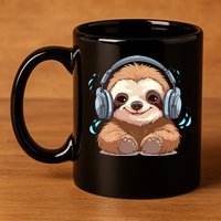 Cute Little Sloth Lover Lazy Sloth Lovers For 11oz C Handle Ceramic Mug