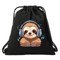 Cute Little Sloth Lover Lazy Sloth Lovers For Drawstring Bag