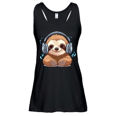 Cute Little Sloth Lover Lazy Sloth Lovers For Ladies Essential Flowy Tank