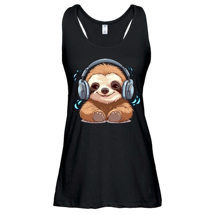 Cute Little Sloth Lover Lazy Sloth Lovers For Ladies Essential Flowy Tank