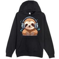 Cute Little Sloth Lover Lazy Sloth Lovers For Premium Pullover Hoodie