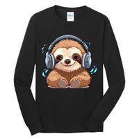 Cute Little Sloth Lover Lazy Sloth Lovers For Tall Long Sleeve T-Shirt